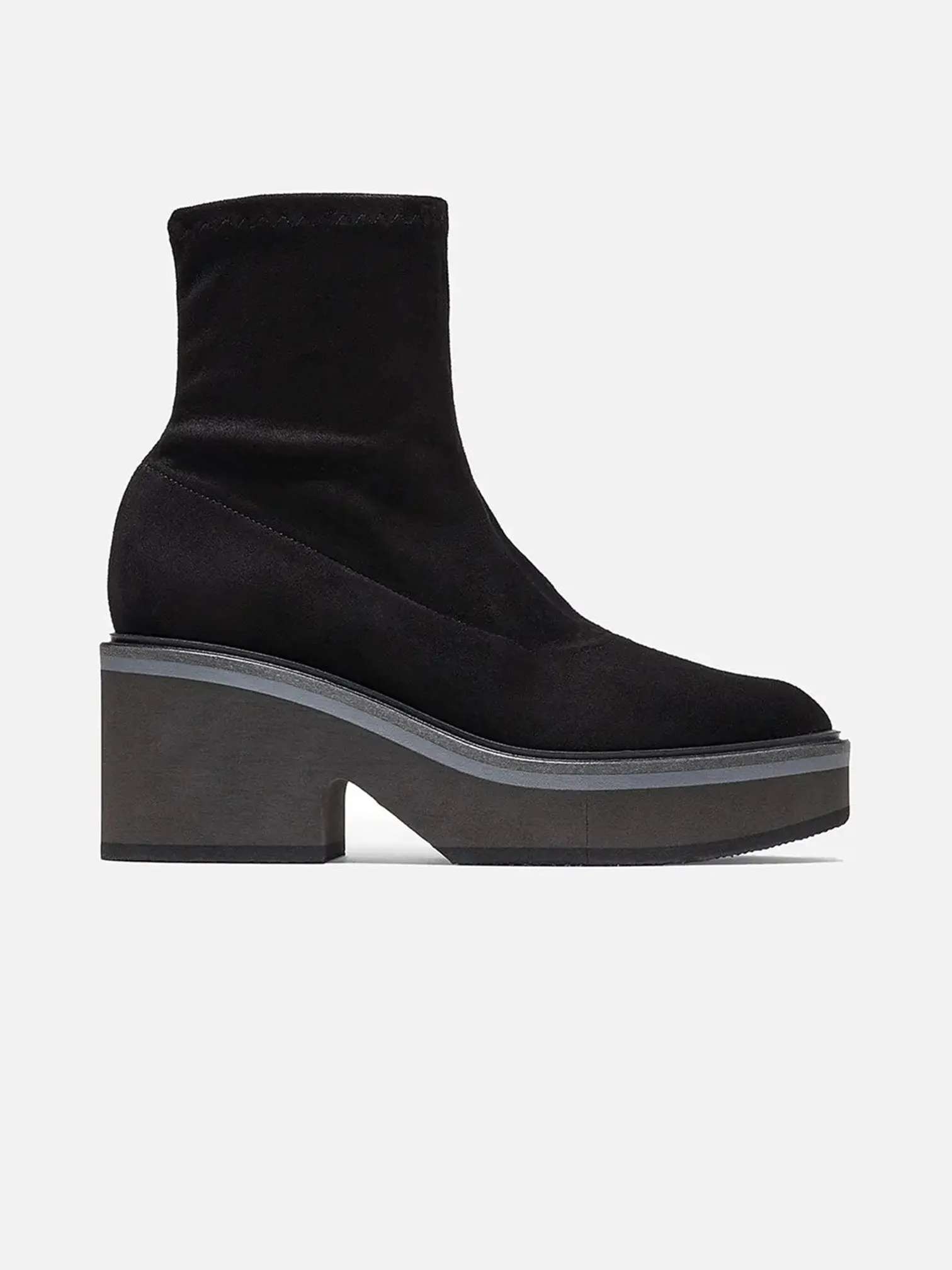ALBANE, suede stretch black