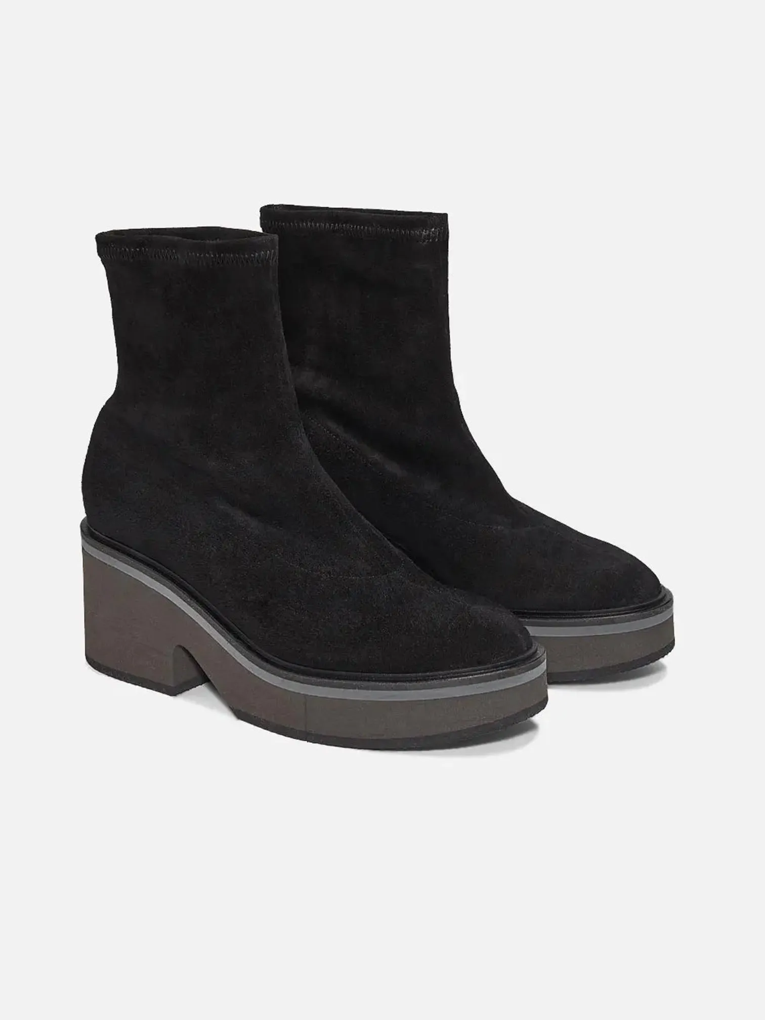ALBANE, suede stretch black