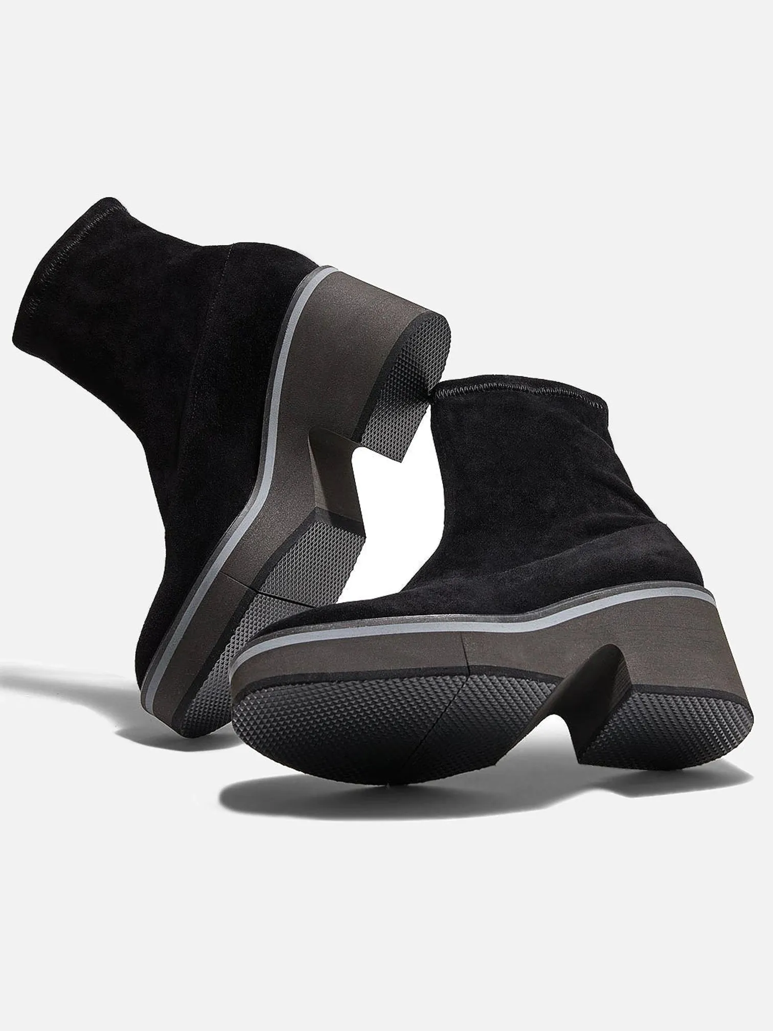 ALBANE, suede stretch black