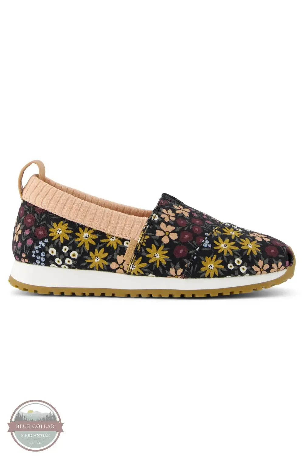 Alpargata Black Wildflowers Canvas Resident Kids Sneaker 10021227