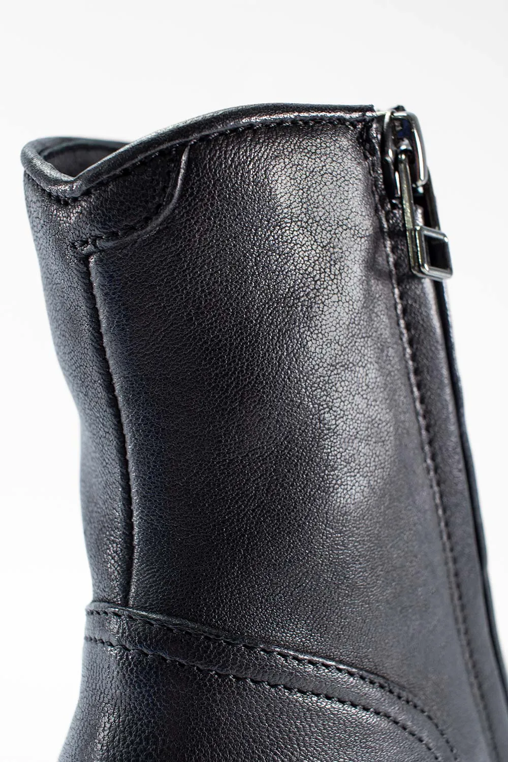 ASTON royal-black lace up boots.