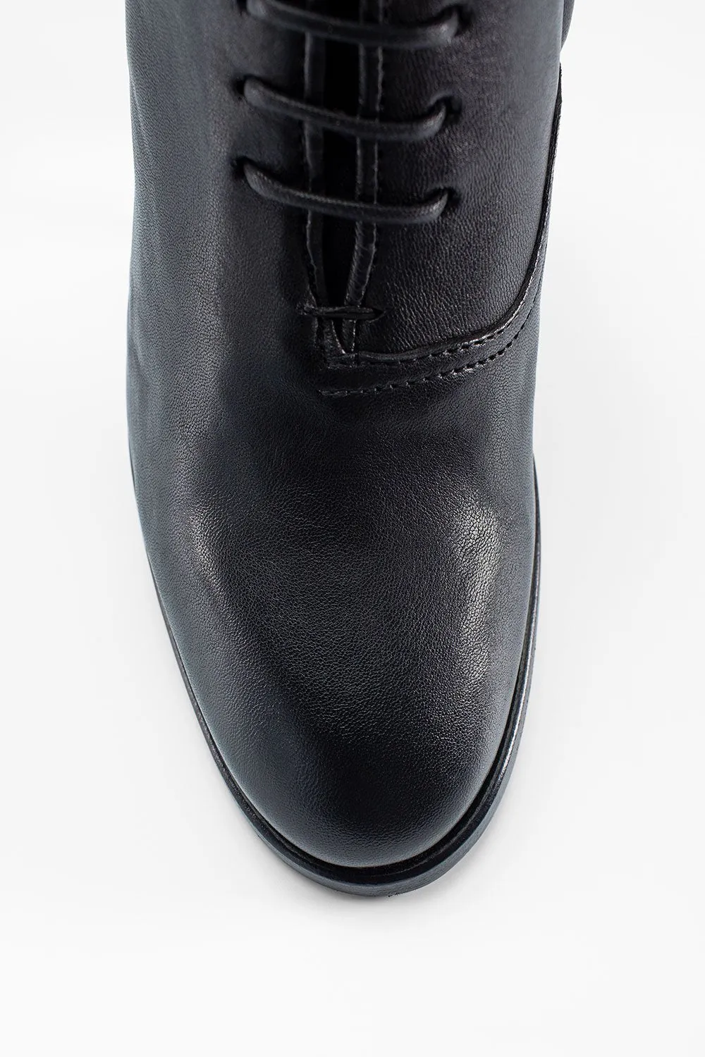 ASTON royal-black lace up boots.