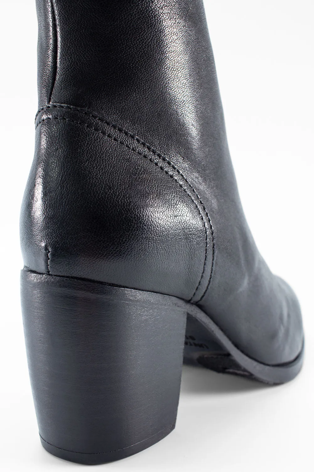 ASTON royal-black lace up boots.