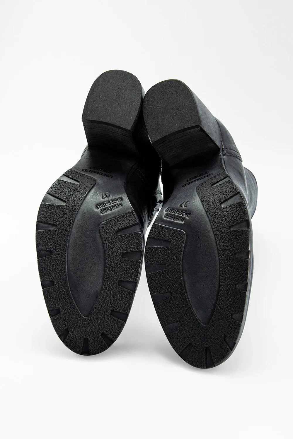 ASTON royal-black lace up boots.