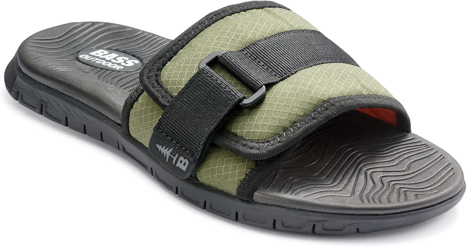 BASS OUTDOOR Women's Topo Sandals  Open-Toe Slides for Beach Or Backyard Hiking Shoe