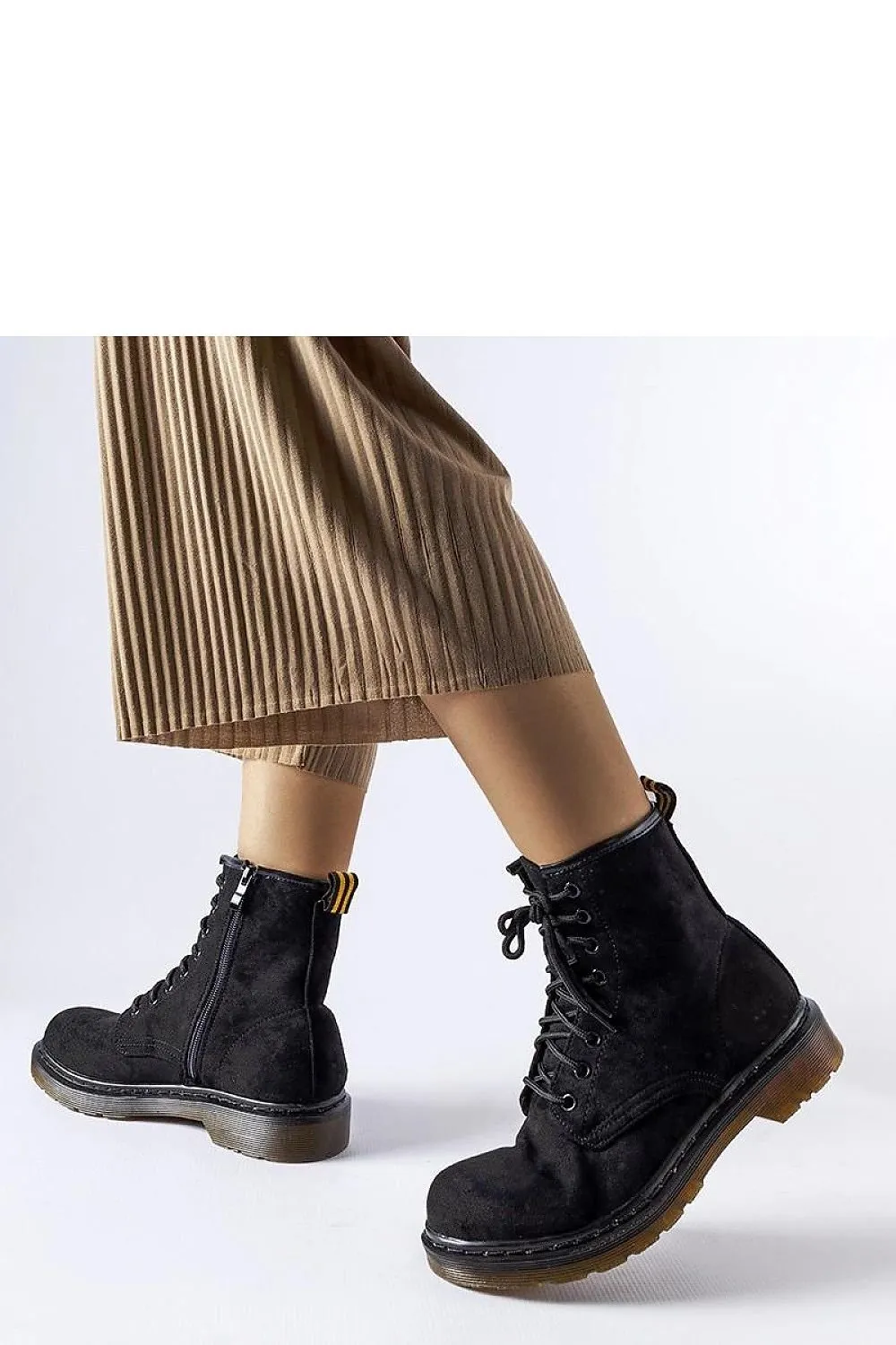 Black eco-suede baggers shoes