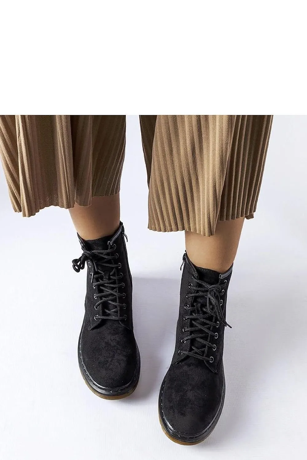 Black eco-suede baggers shoes