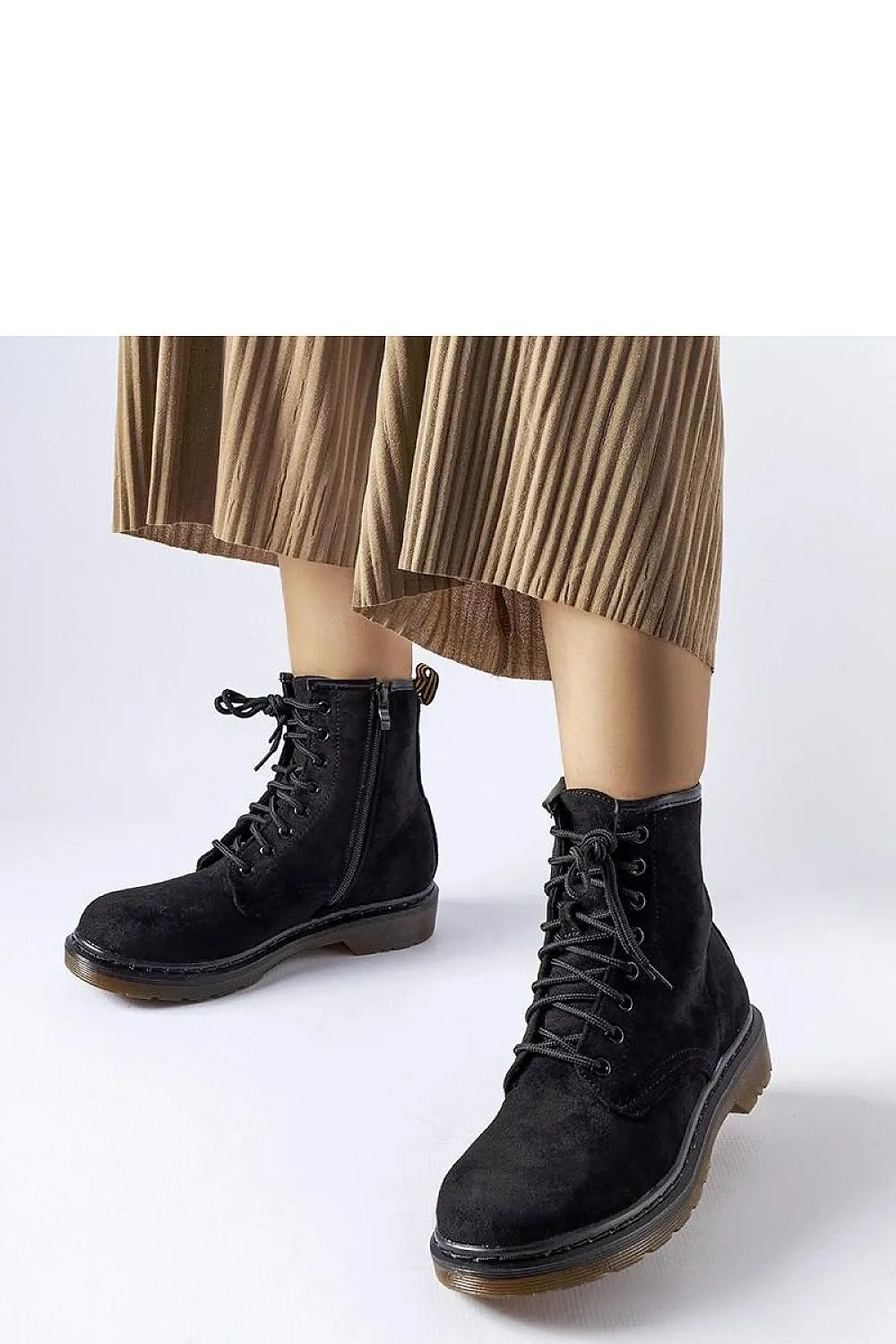 Black eco-suede baggers shoes