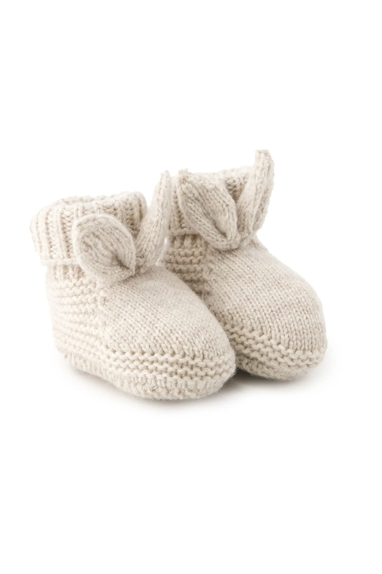 Booties - Knitted Oat Bunny Ears