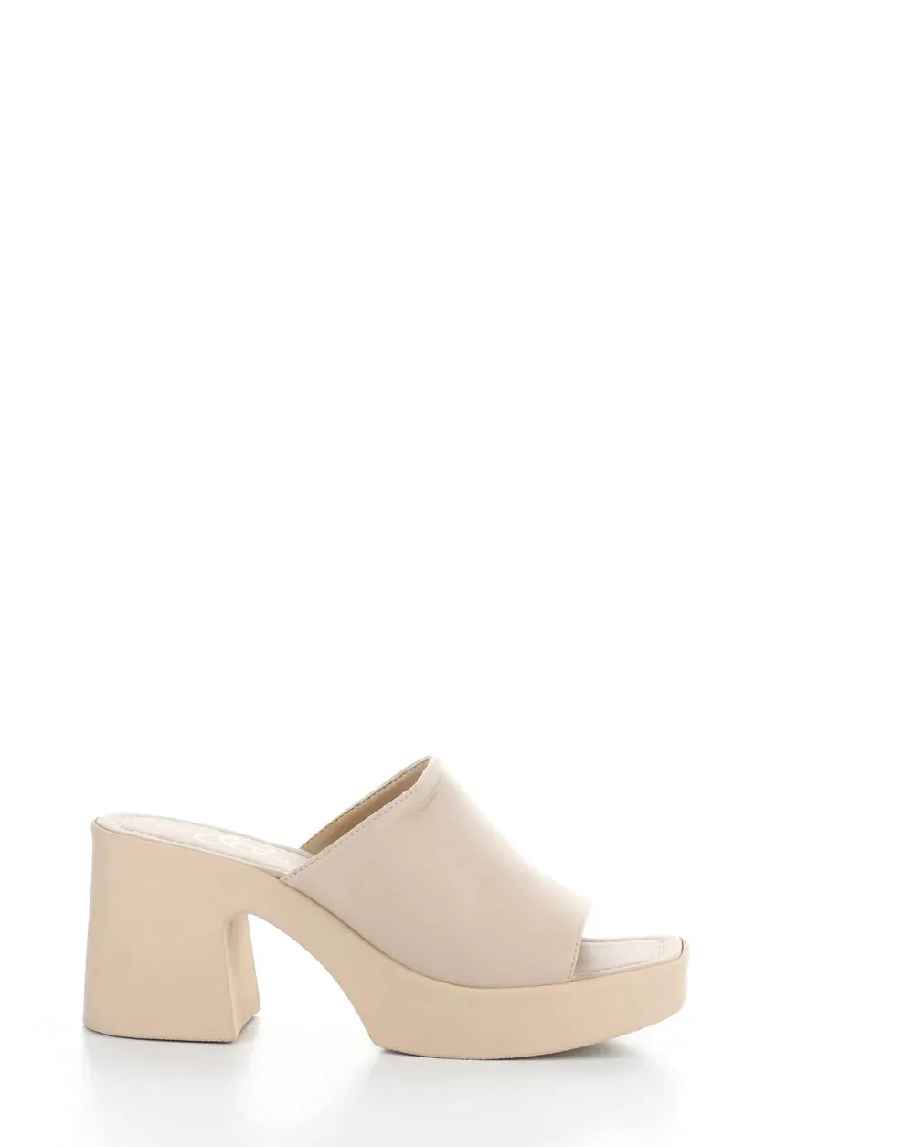 Bos and Co Vita Nude Nappa Leather Heeled Slide