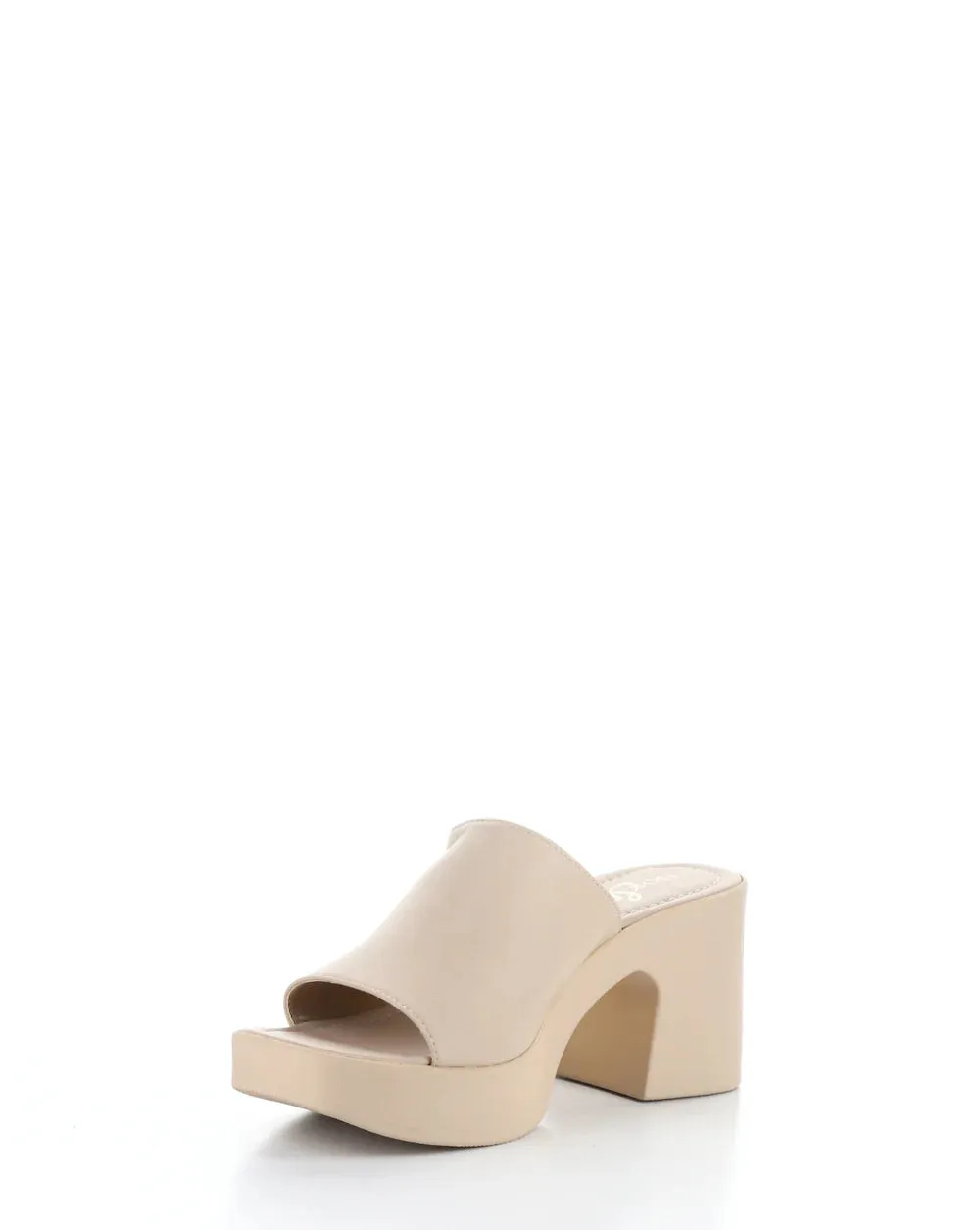 Bos and Co Vita Nude Nappa Leather Heeled Slide