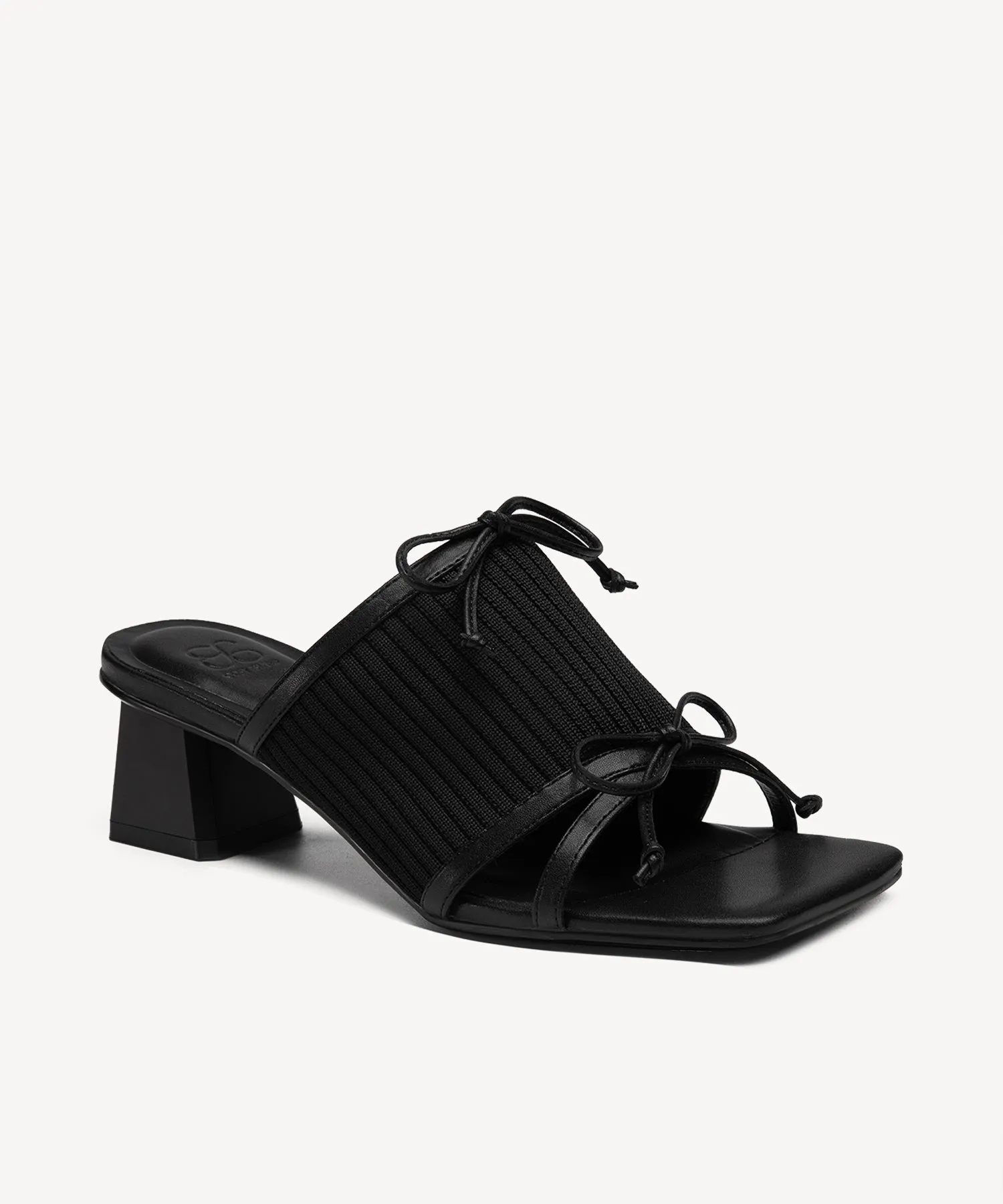 Bow Open Toe Heeled Sandals