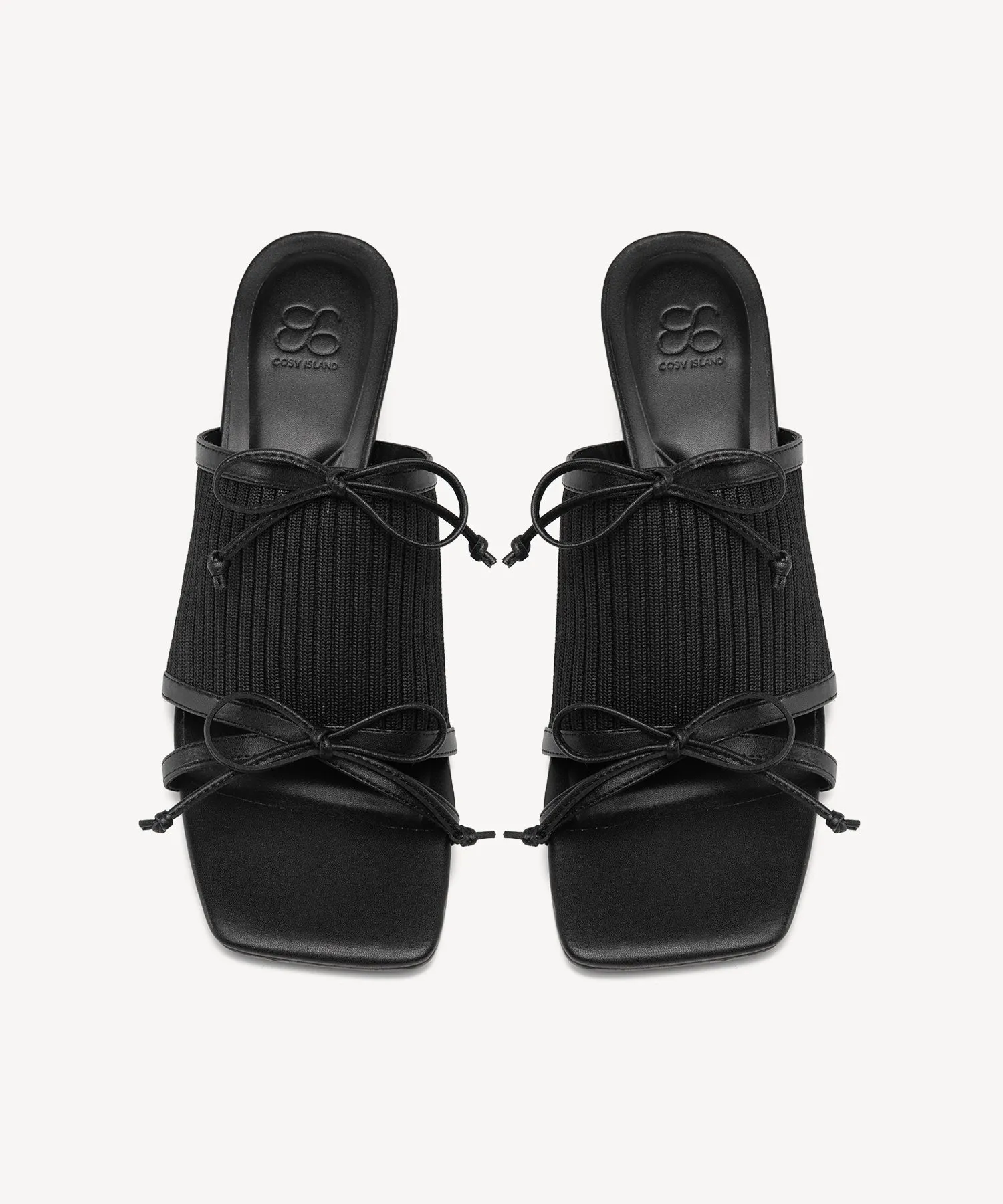 Bow Open Toe Heeled Sandals