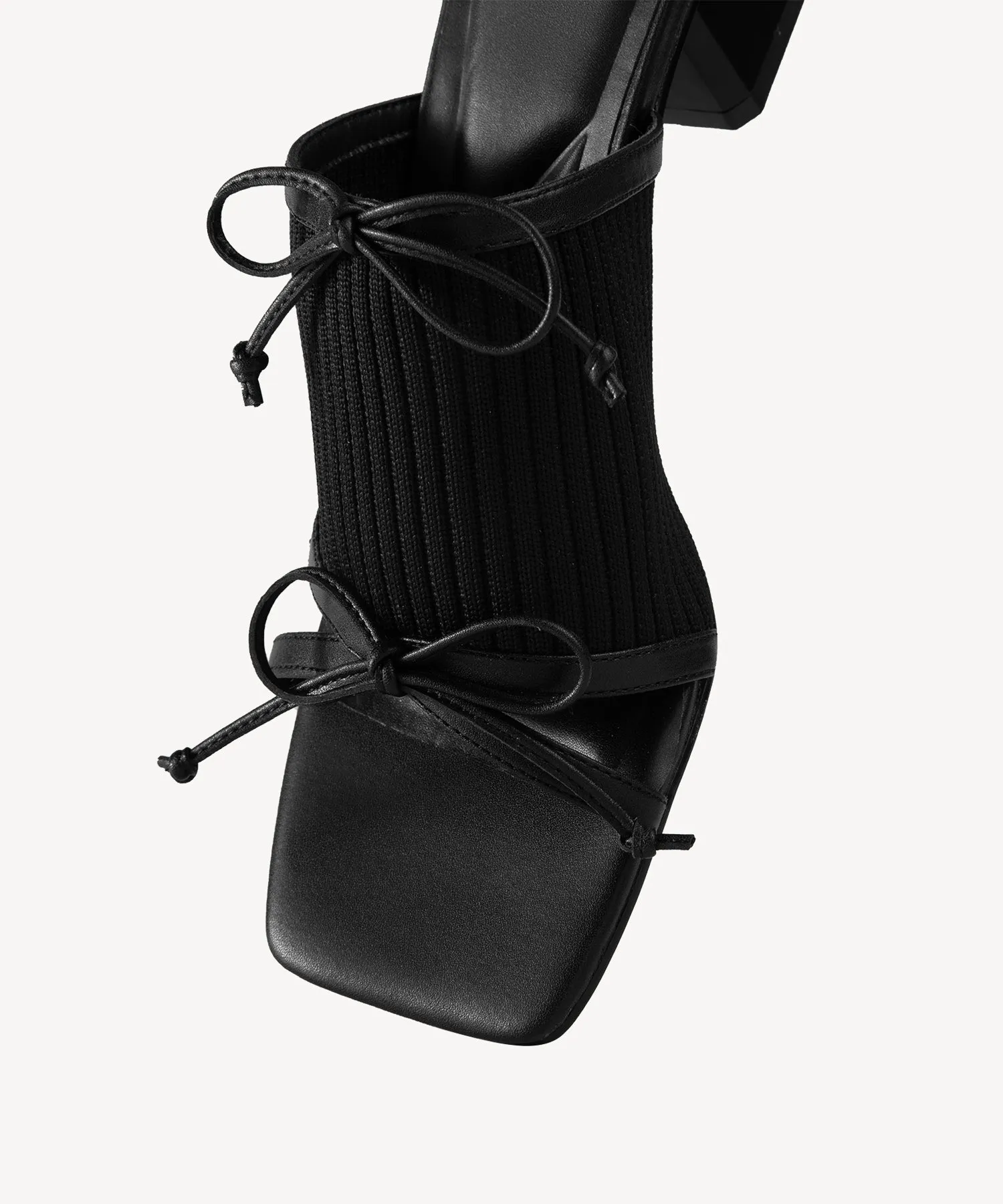 Bow Open Toe Heeled Sandals