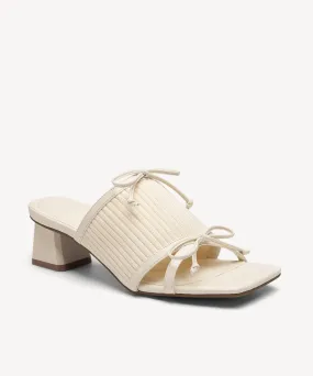 Bow Open Toe Heeled Sandals