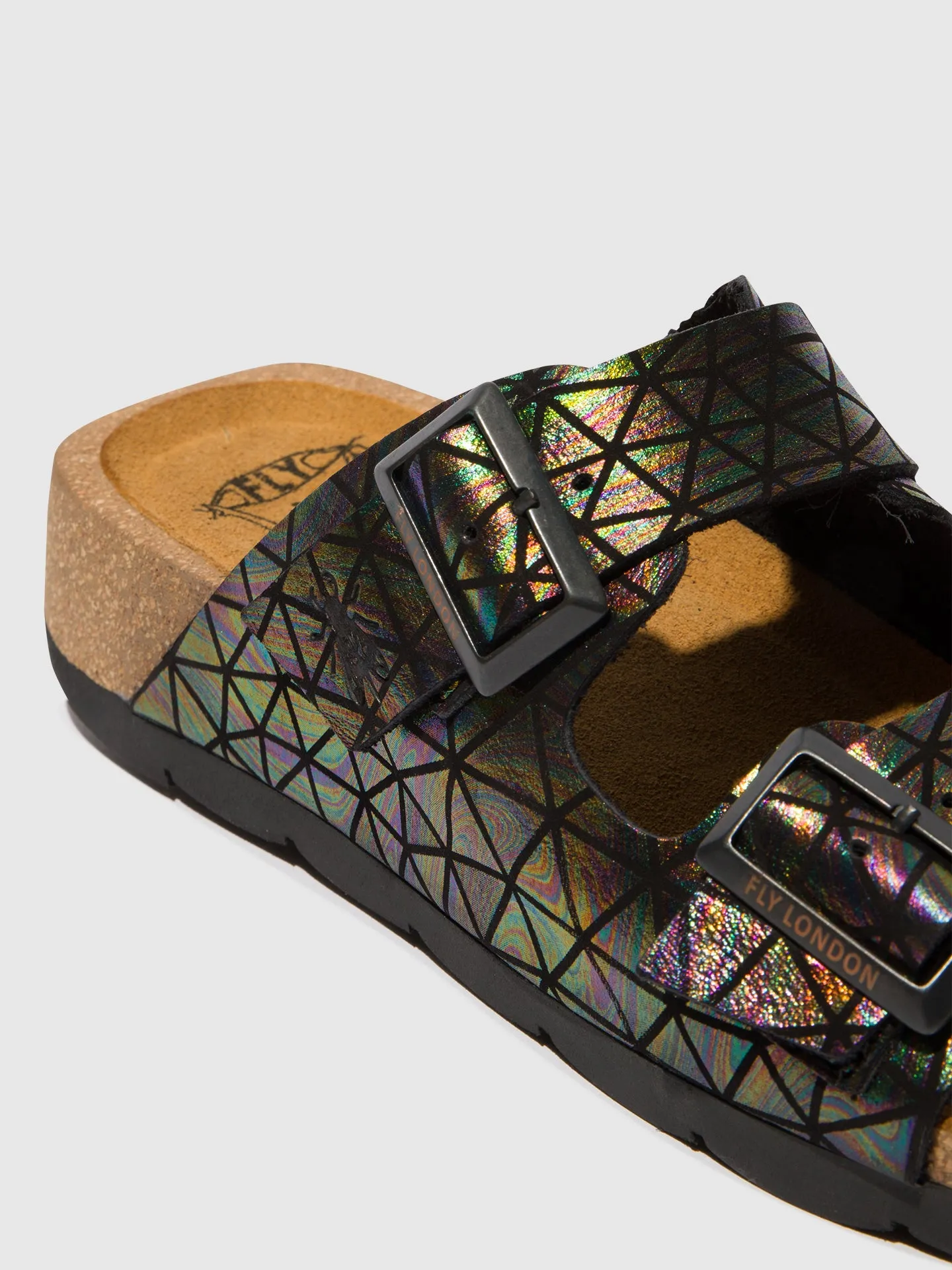 Buckle Sandals CAJA721FLY BLACK PETROL