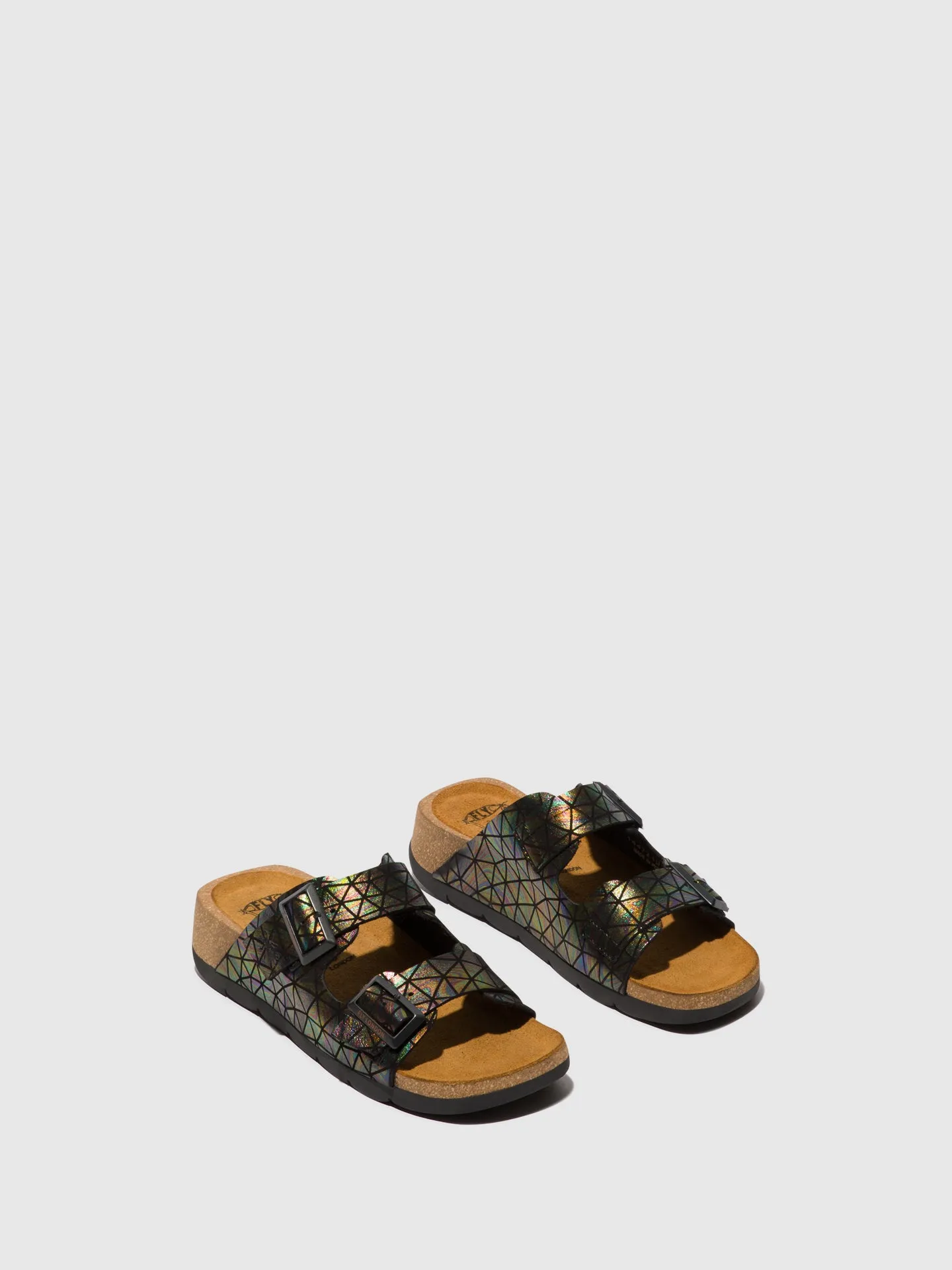 Buckle Sandals CAJA721FLY BLACK PETROL