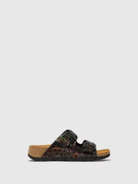 Buckle Sandals CAJA721FLY BLACK PETROL
