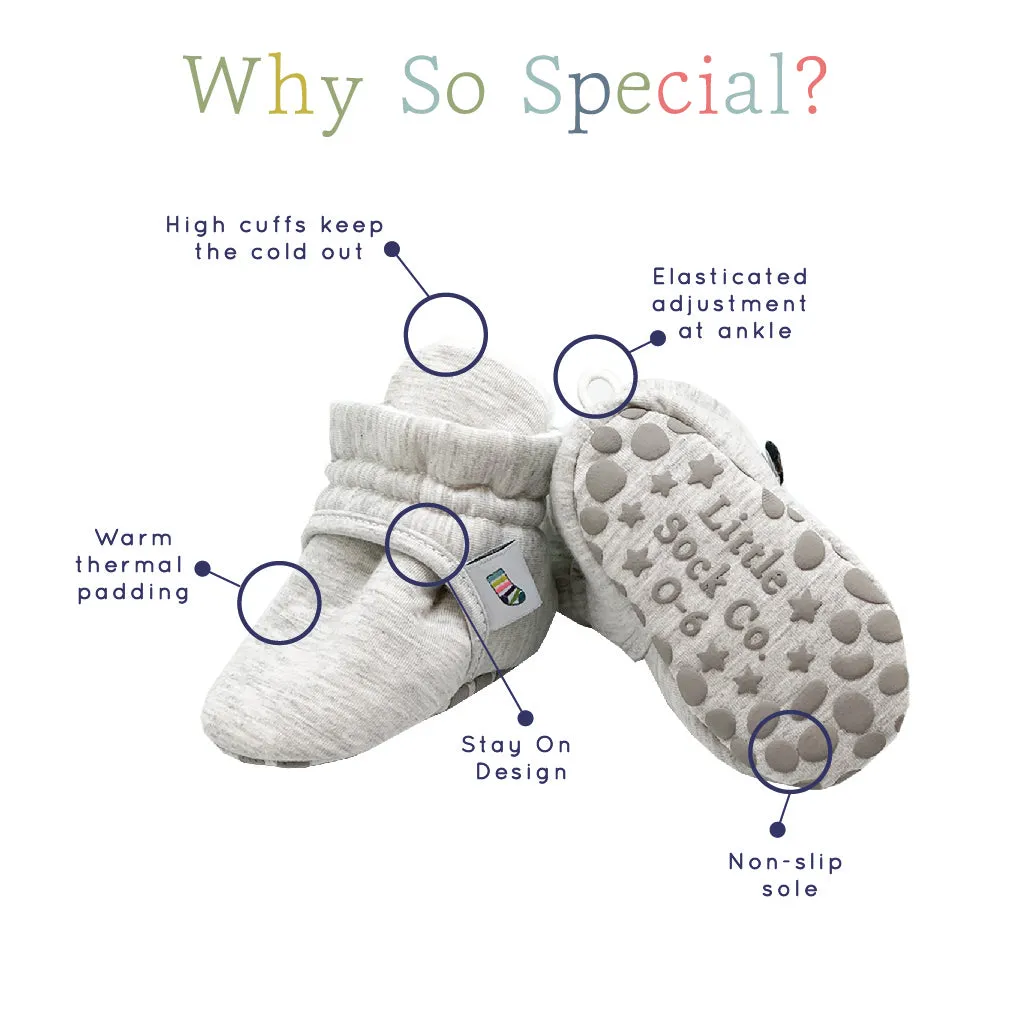 Bundle of Navy Stay-on, Non-Slip Booties & Cosy Non-slip Tights