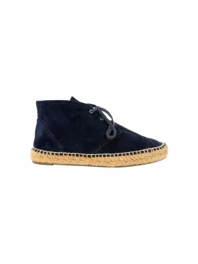 Chanel Size 41 High Top Suede Espadrilles Sneaker