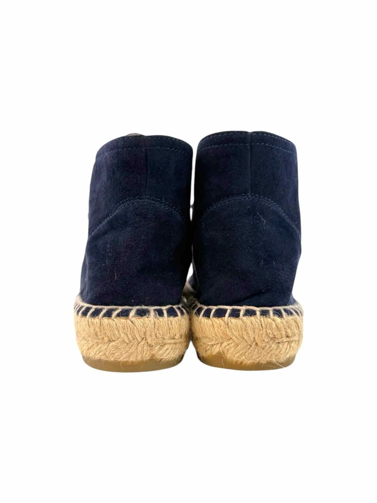Chanel Size 41 High Top Suede Espadrilles Sneaker