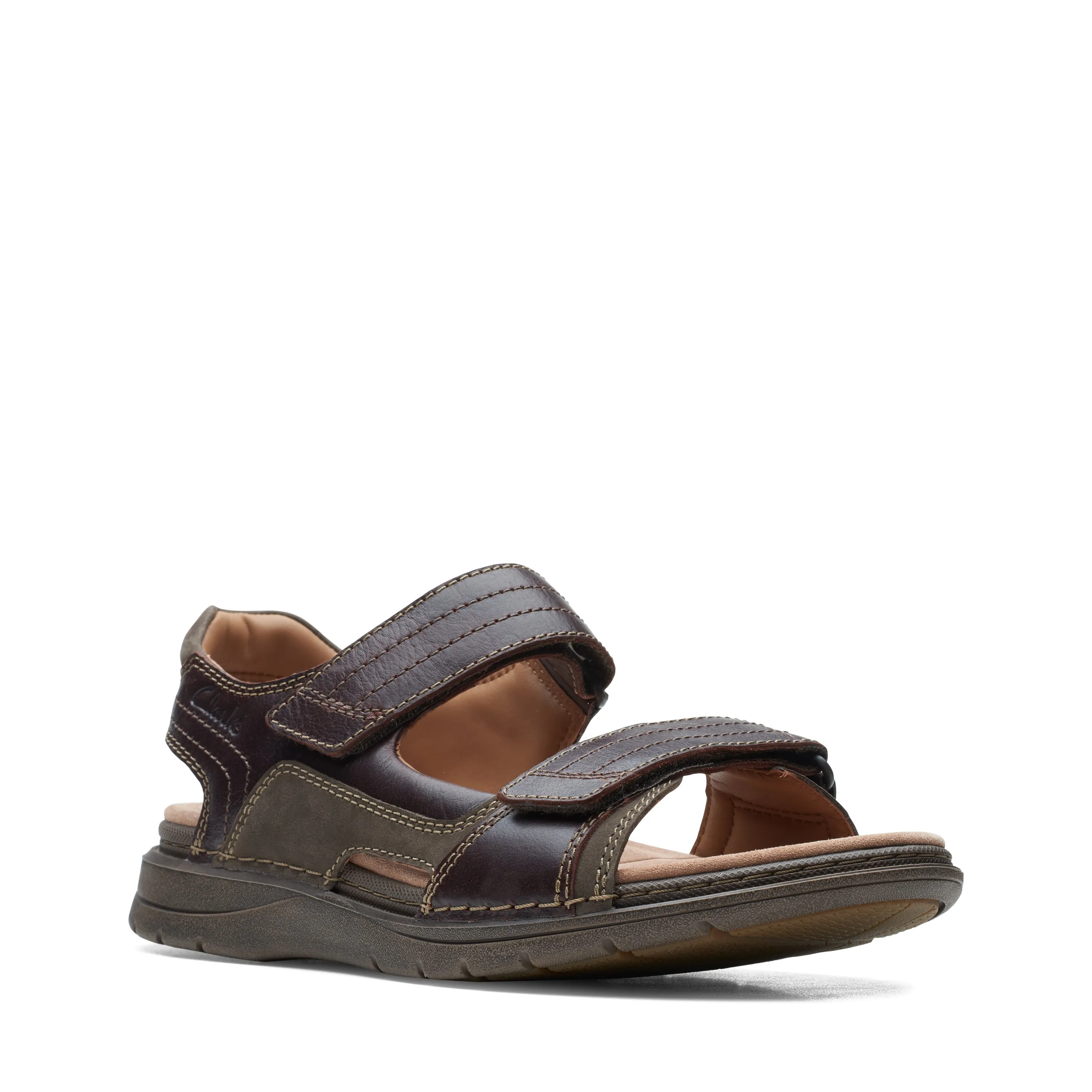 Clarks Men's Nature Trek Sandal - Mahogany