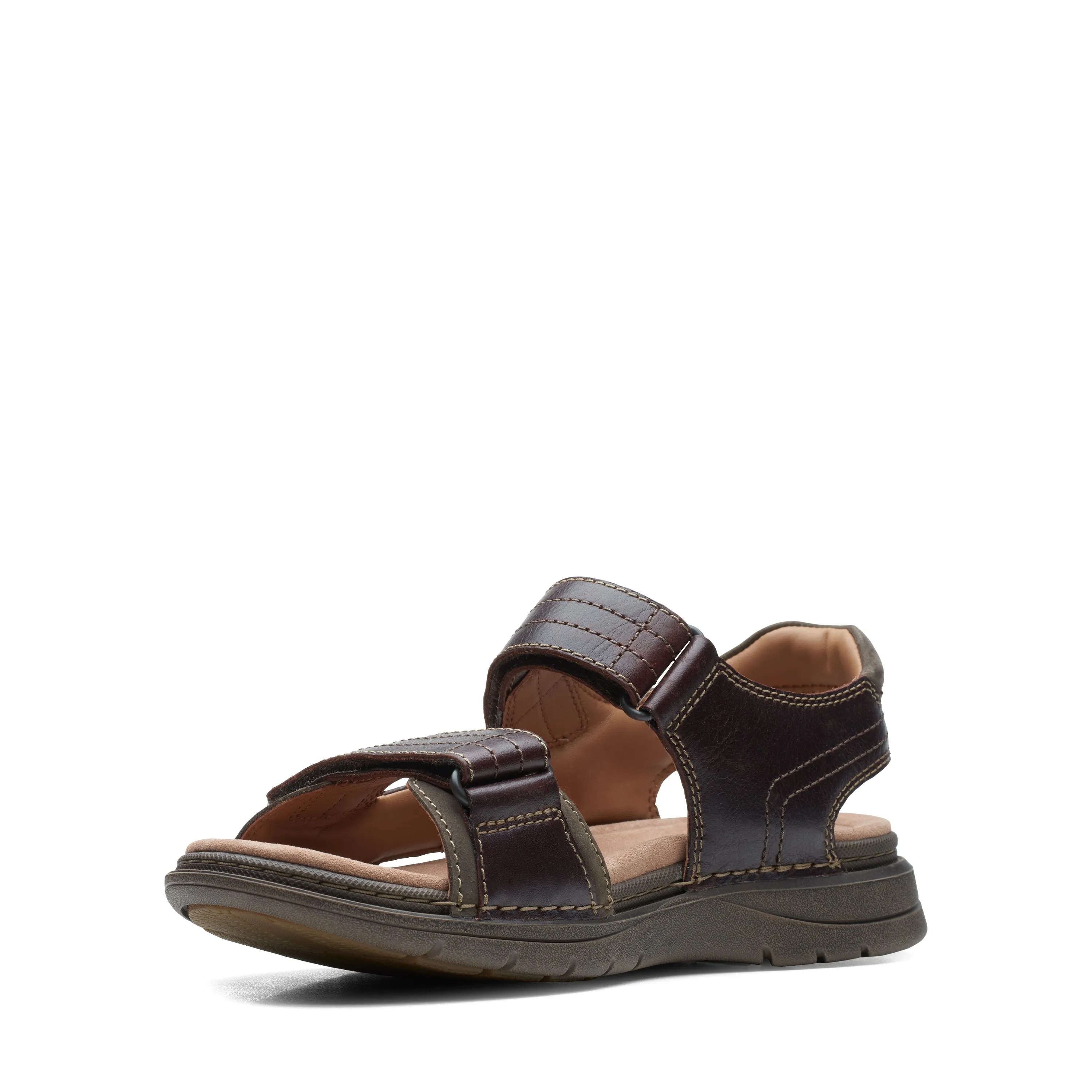 Clarks Men's Nature Trek Sandal - Mahogany