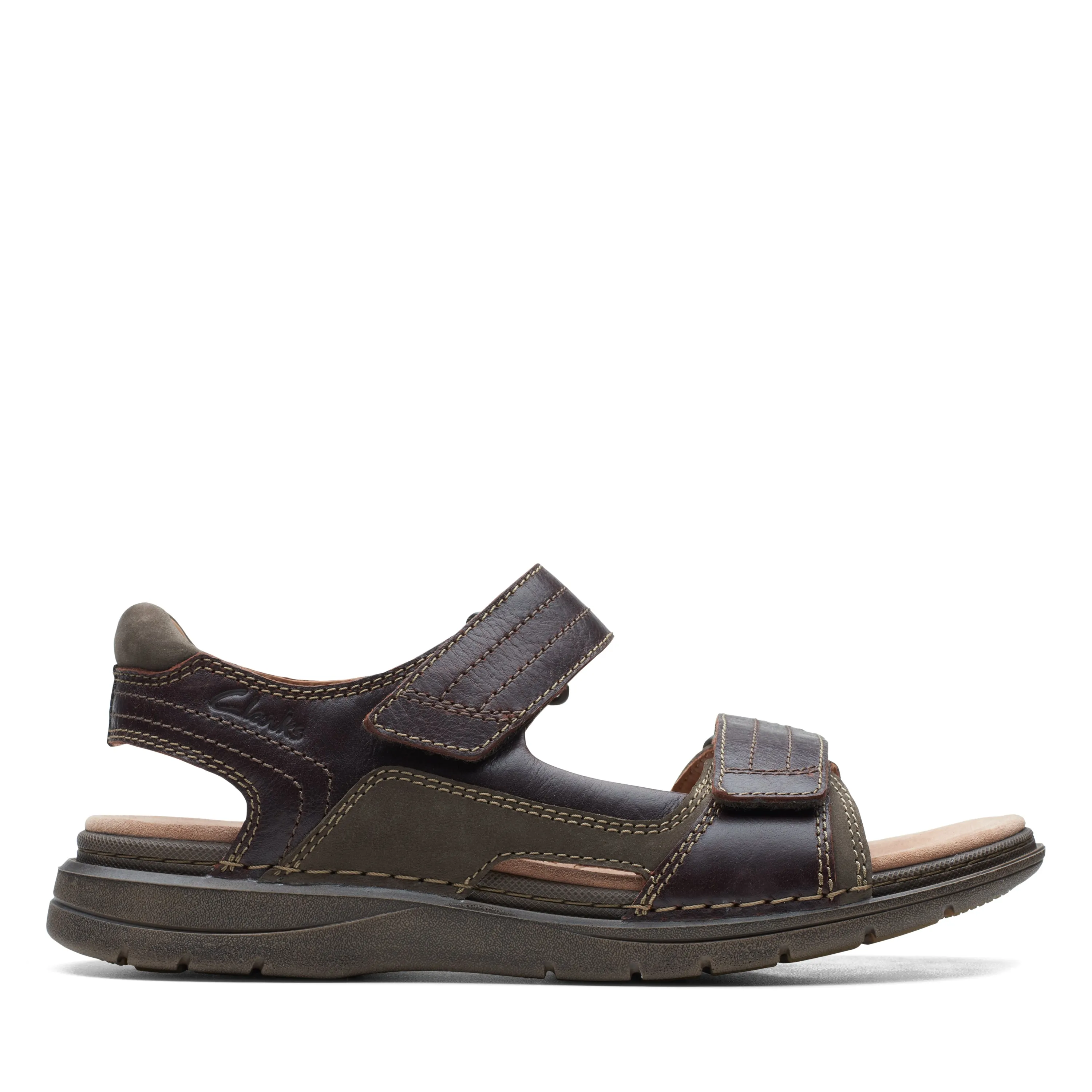 Clarks Men's Nature Trek Sandal - Mahogany