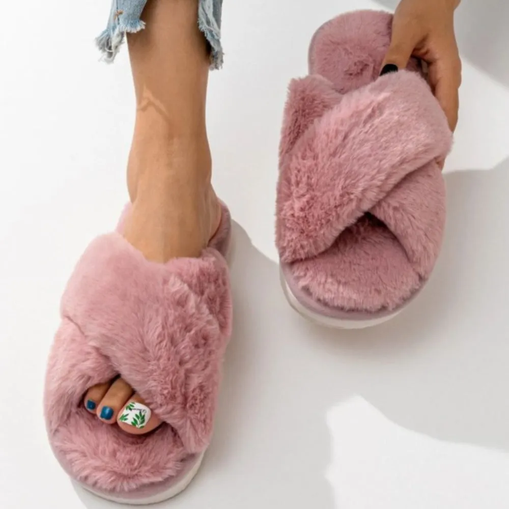 Comfy Criss Cross Slippers