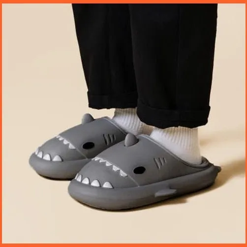 Comfy Home Slippers | Winter Cartoon Shark Kids Slippers