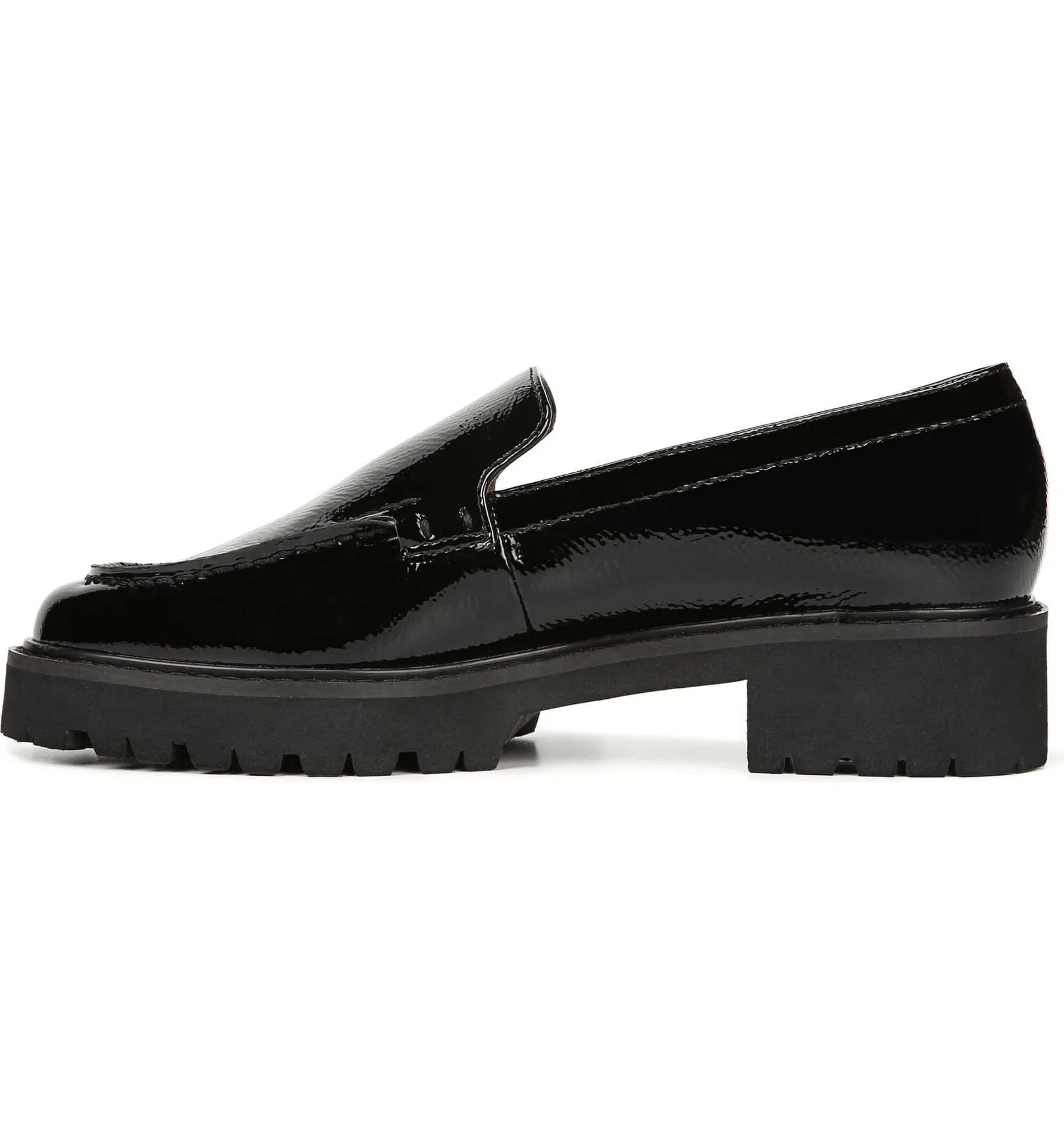 Delana Black Patent Leather Franco Sarto Loafers
