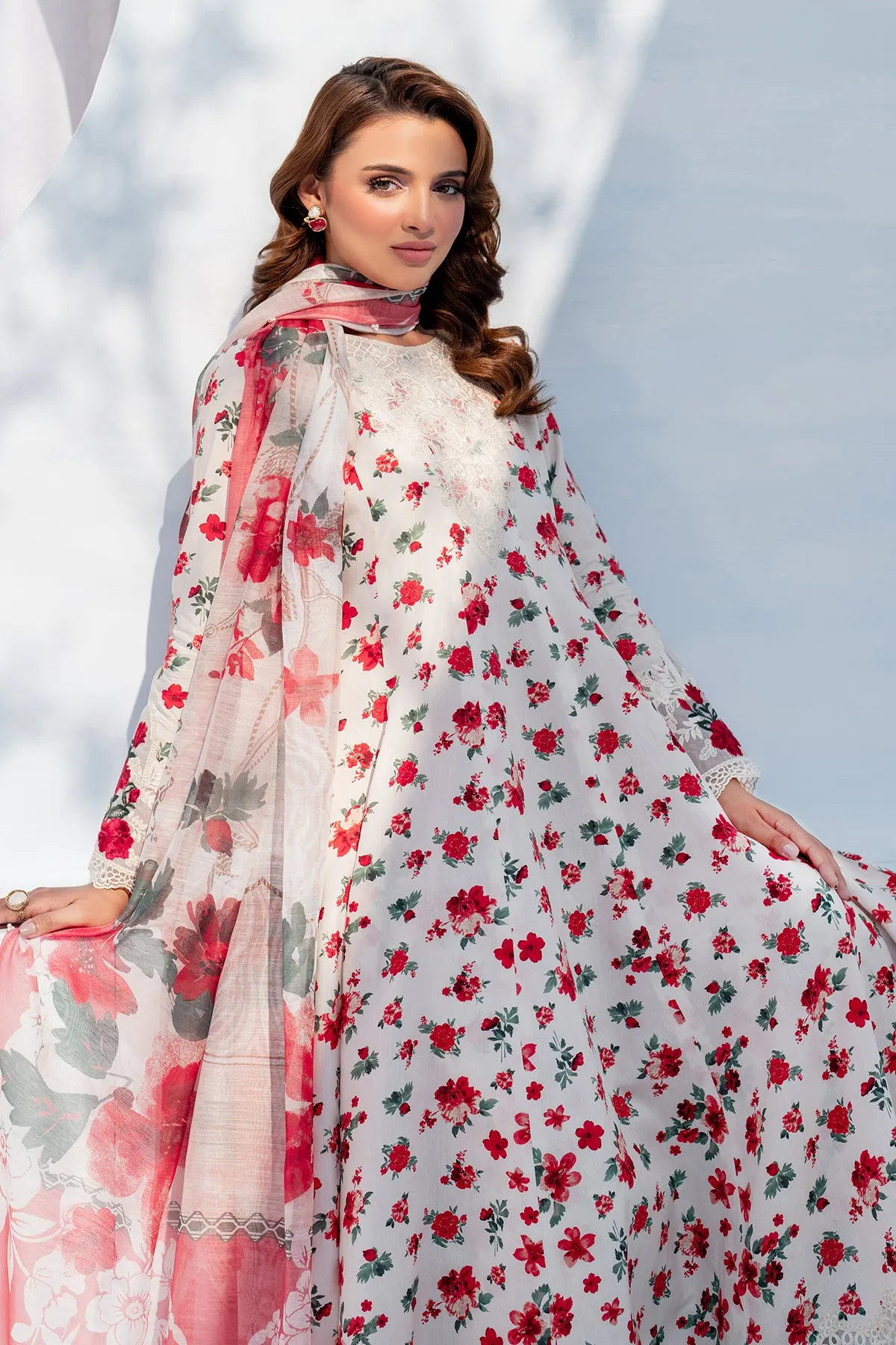 EMBROIDERED VISCOSE SILK UF-4057