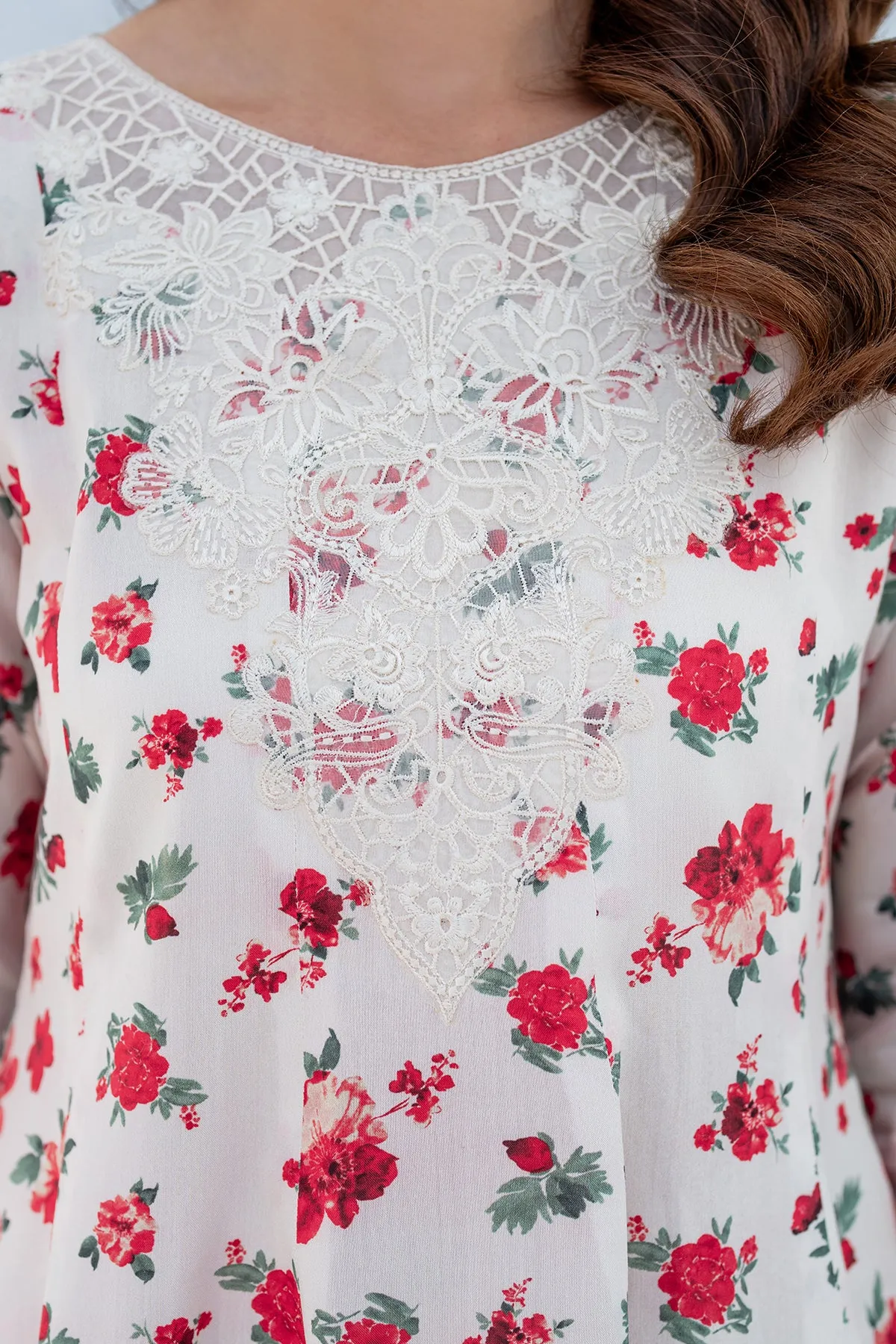 EMBROIDERED VISCOSE SILK UF-4057