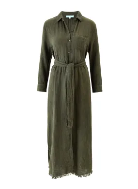 Exclusive Margot Olive Dress