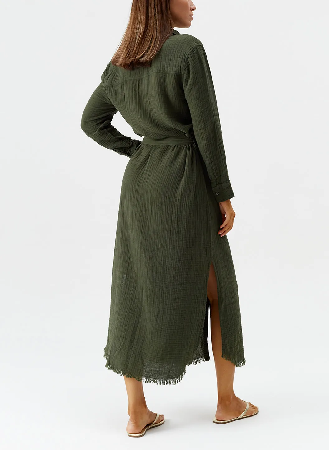 Exclusive Margot Olive Dress