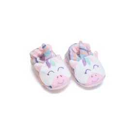 Handmade Unicorn Baby Booties - 0-3M