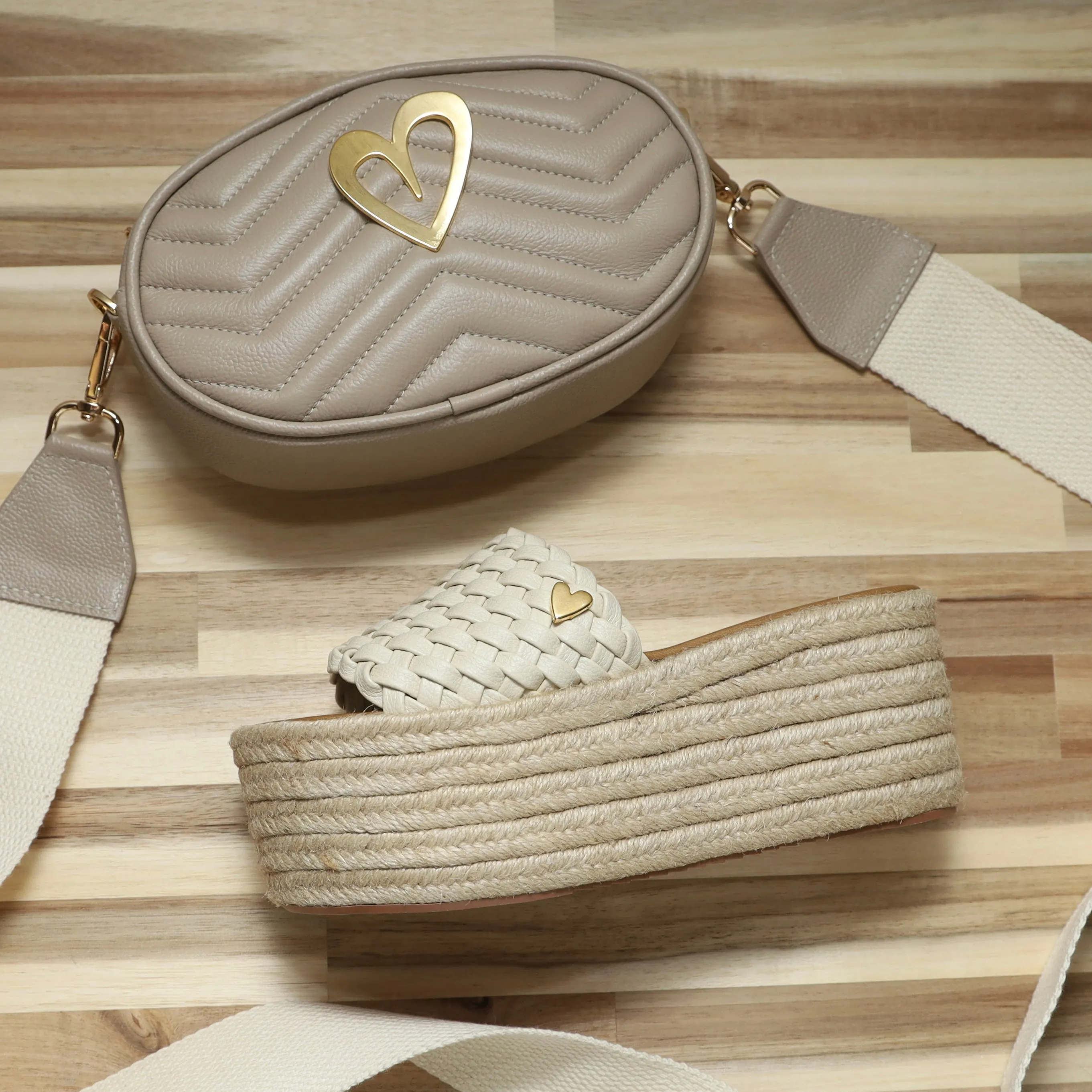 Jane Espadrilles Sandals - Beige [ NO RETURN NO EXCHANGE ]