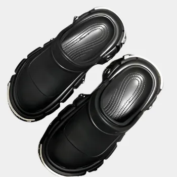 Joskaa 2024 New Chunky Heeled Black Sandals