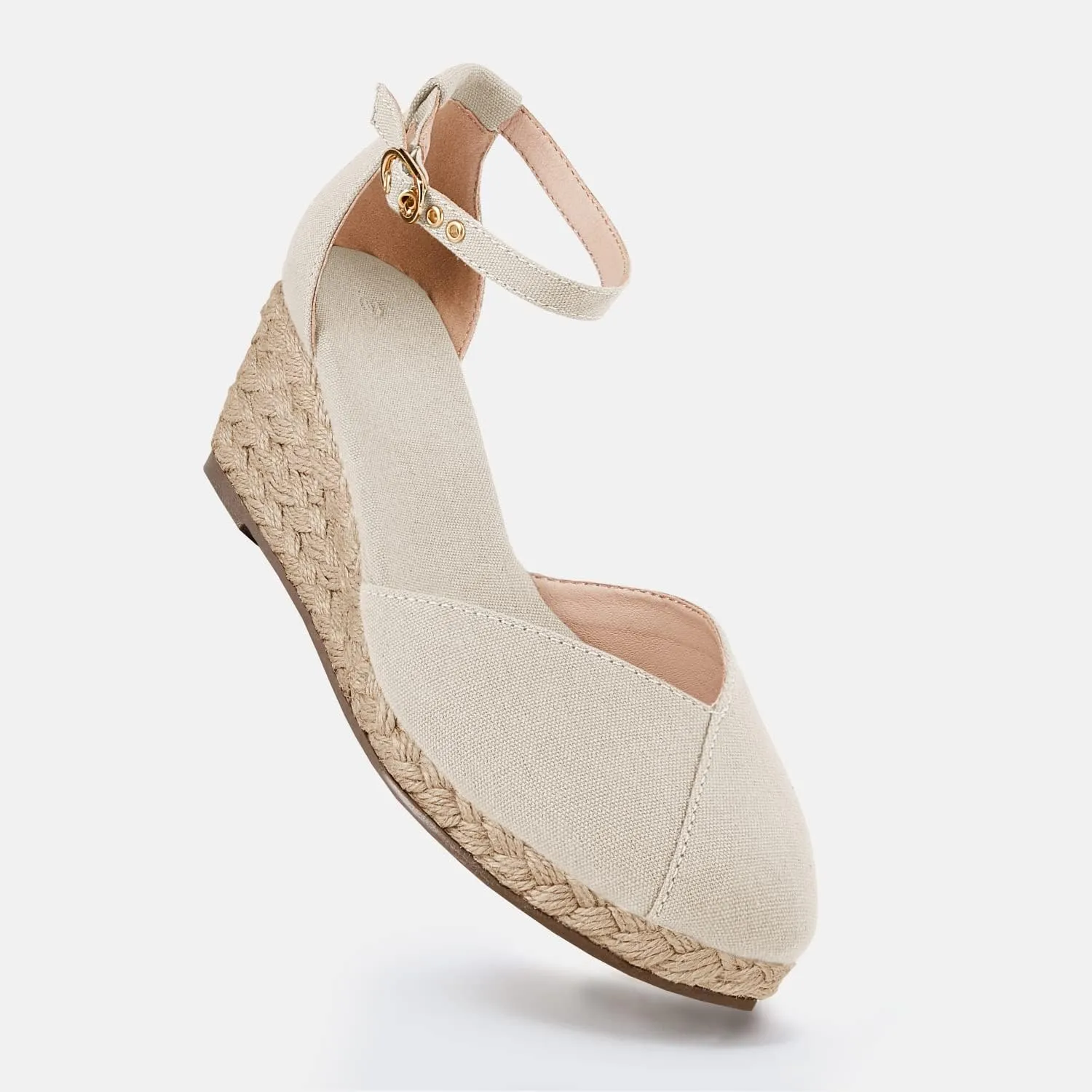 Juliet Holy Womens Espadrilles Sandals Closed Toe Platform Ankle Strap Casual Summer Wedges