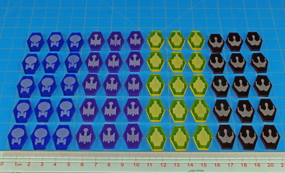 LITKO Faction Token Set Compatible with Star Trek: Frontiers (60)