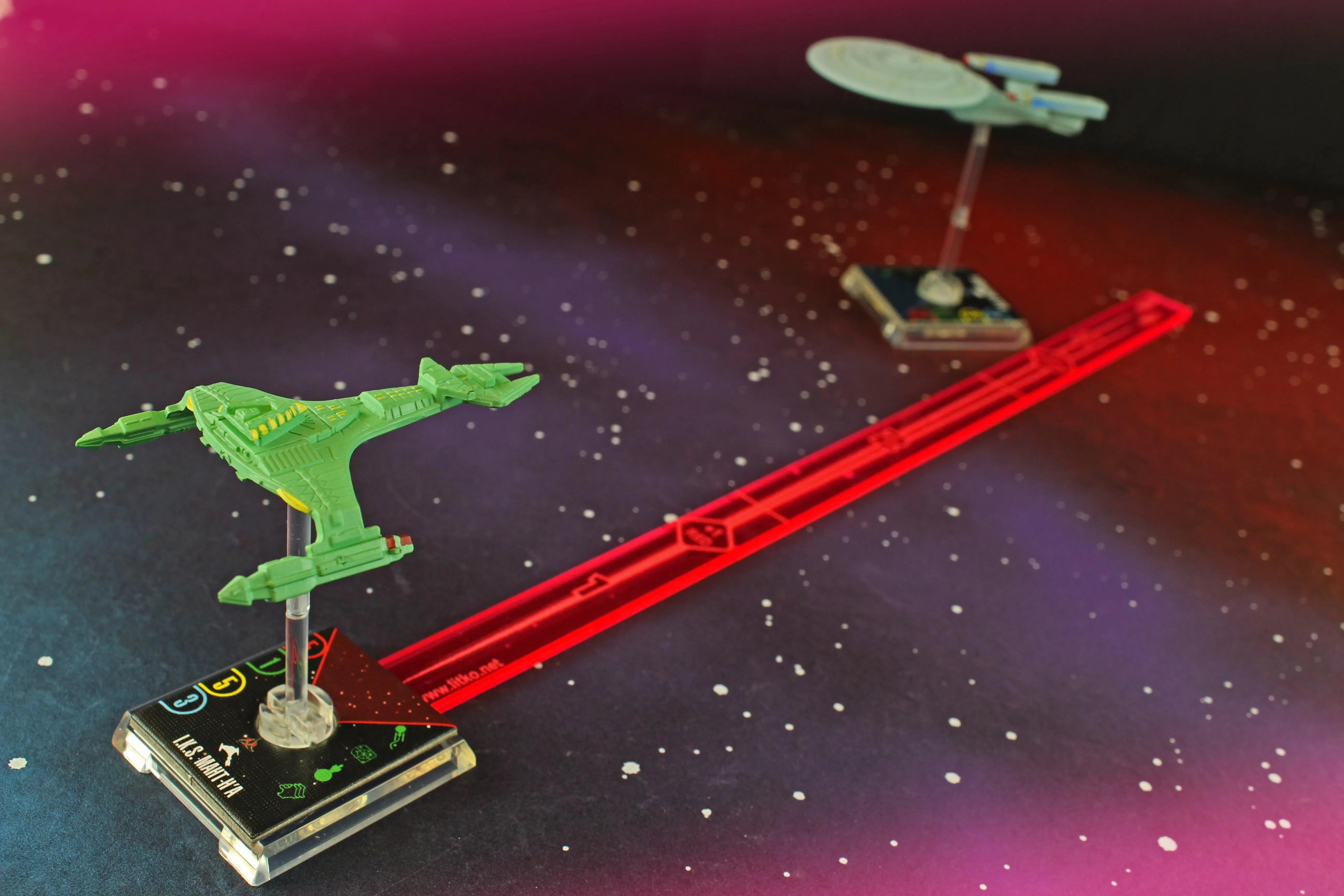 LITKO Primary Weapon Gauge Compatible with Star Trek: Attack Wing, Fluorescent Pink
