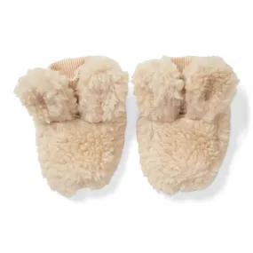 LITTLE DUTCH Teddy Booties - Sand