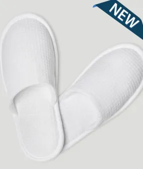 MA'at Waffle Slippers | Royal White | Closed Toe | One Size Fits All