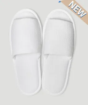 MA'at Waffle Slippers | Royal White | Open Toe | One Size Fits All