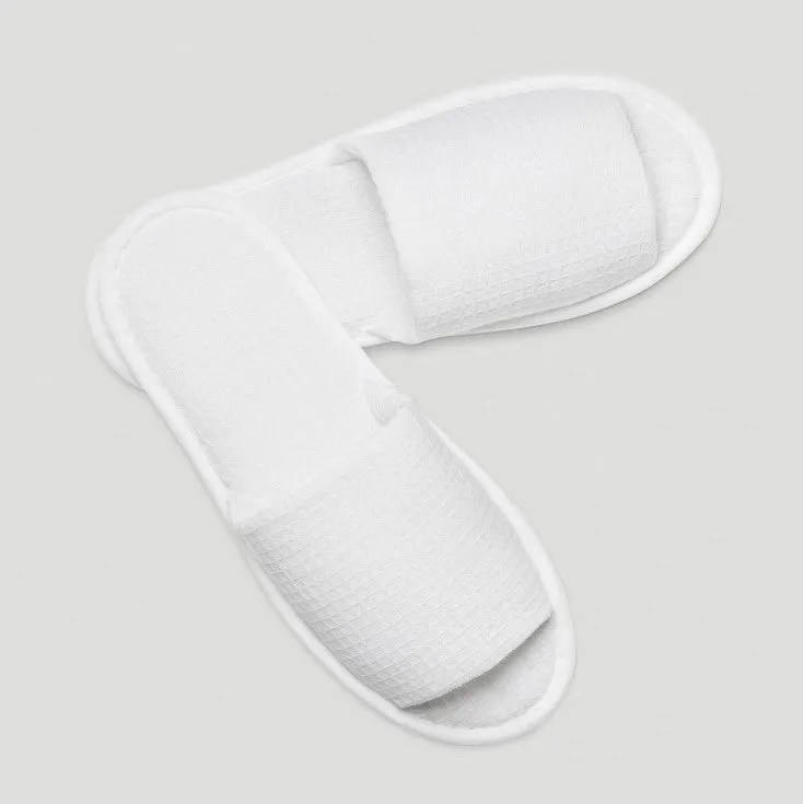 MA'at Waffle Slippers | Royal White | Open Toe | One Size Fits All
