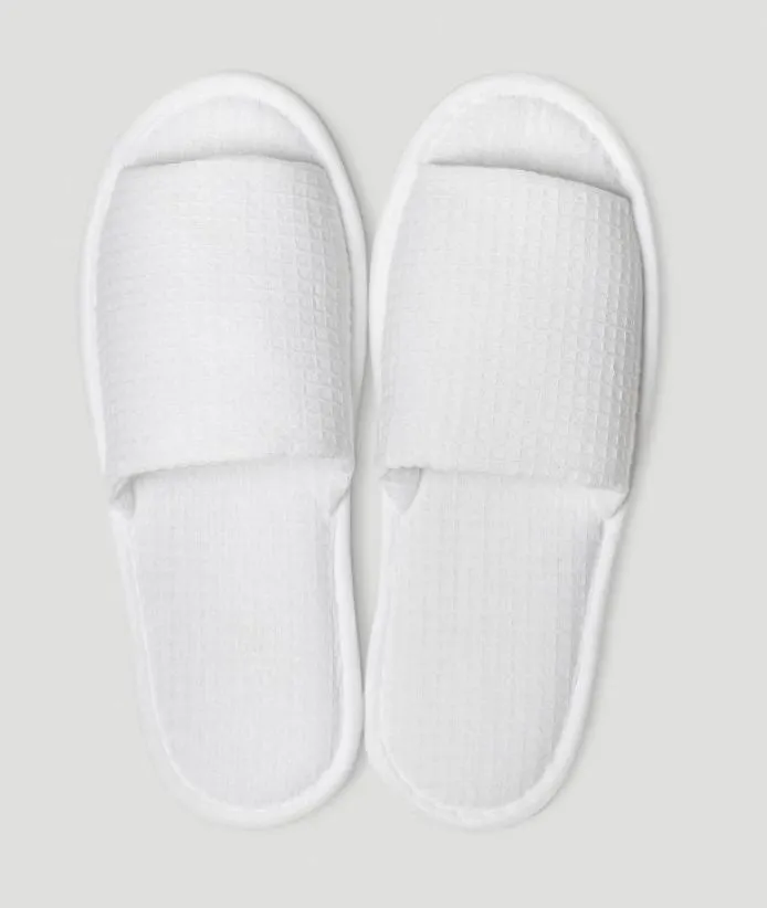 MA'at Waffle Slippers | Royal White | Open Toe | One Size Fits All