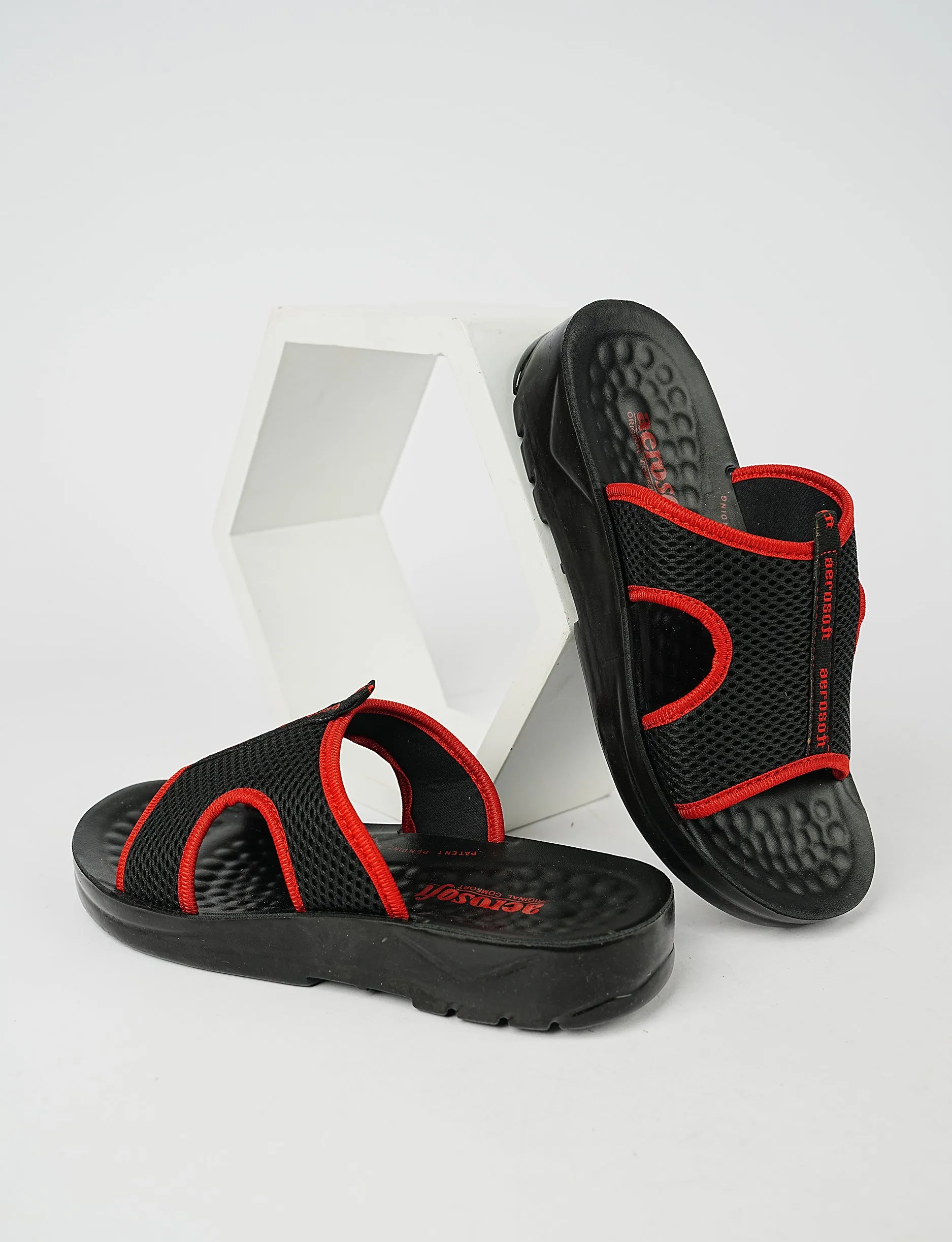 Men Slipper MA-5103-RED/BLACK