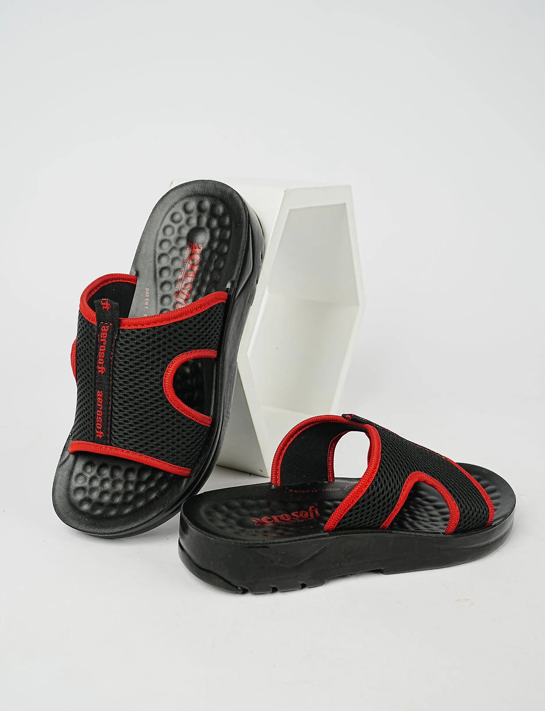 Men Slipper MA-5103-RED/BLACK