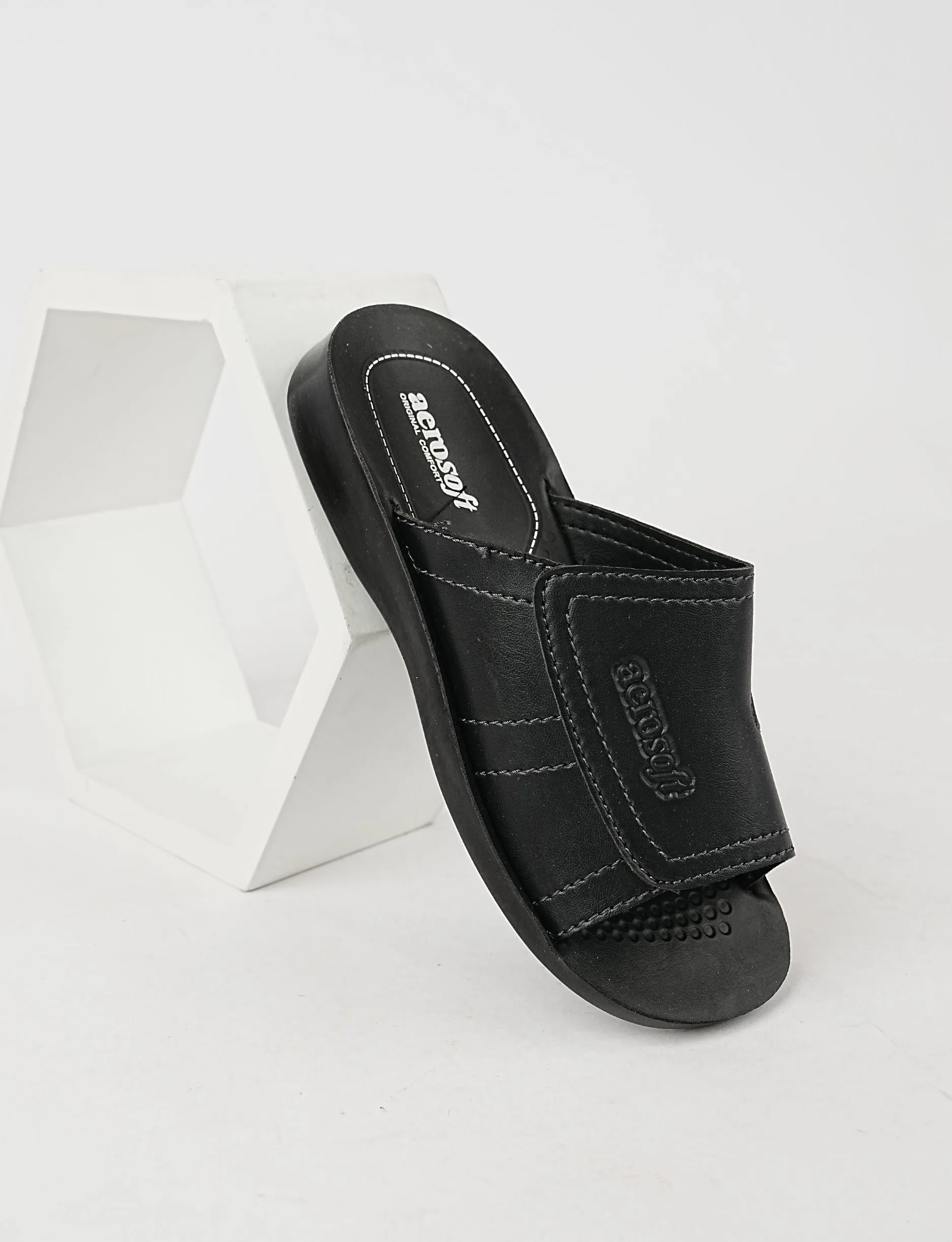 MEN SLIPPER MG-8181 BLACK