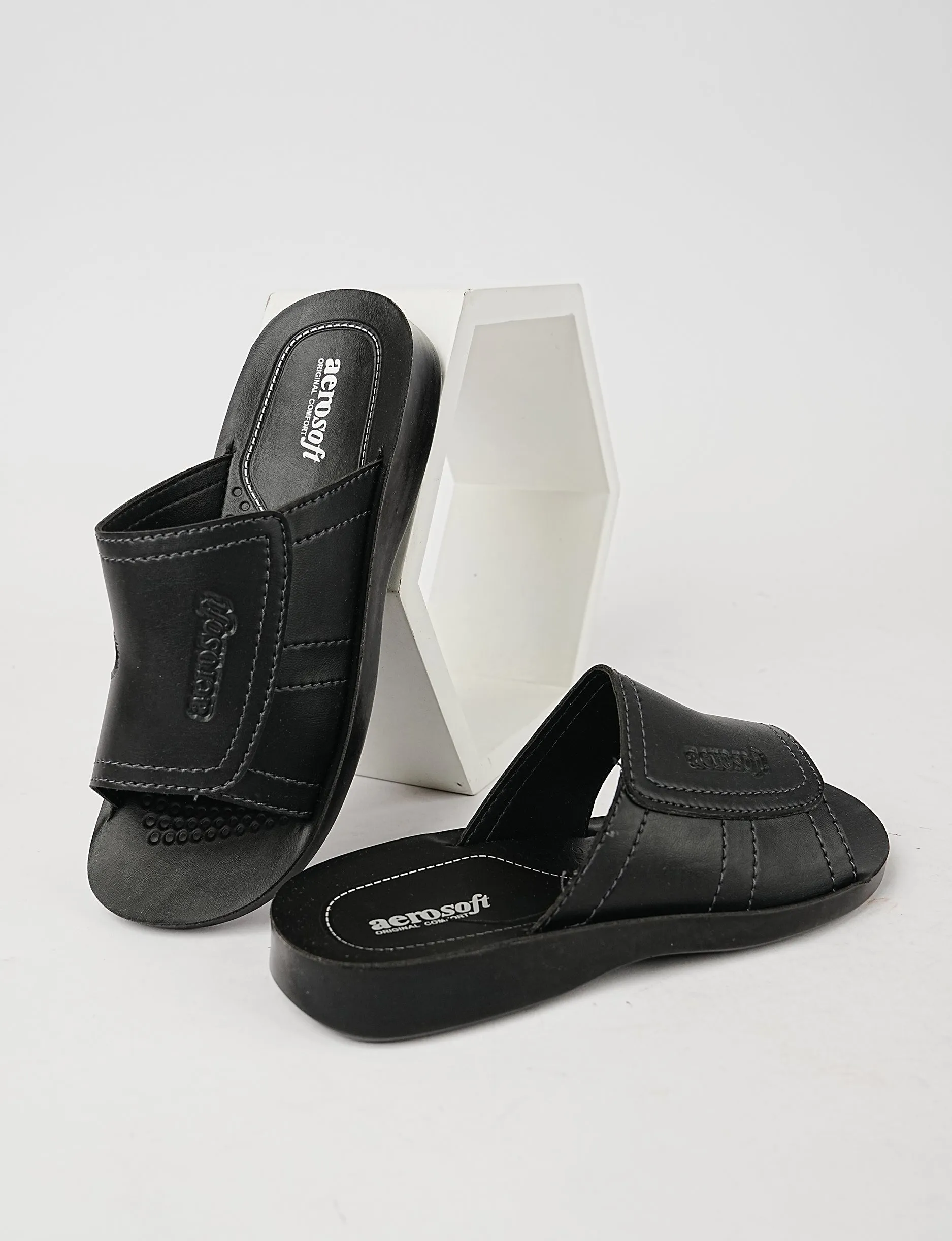 MEN SLIPPER MG-8181 BLACK